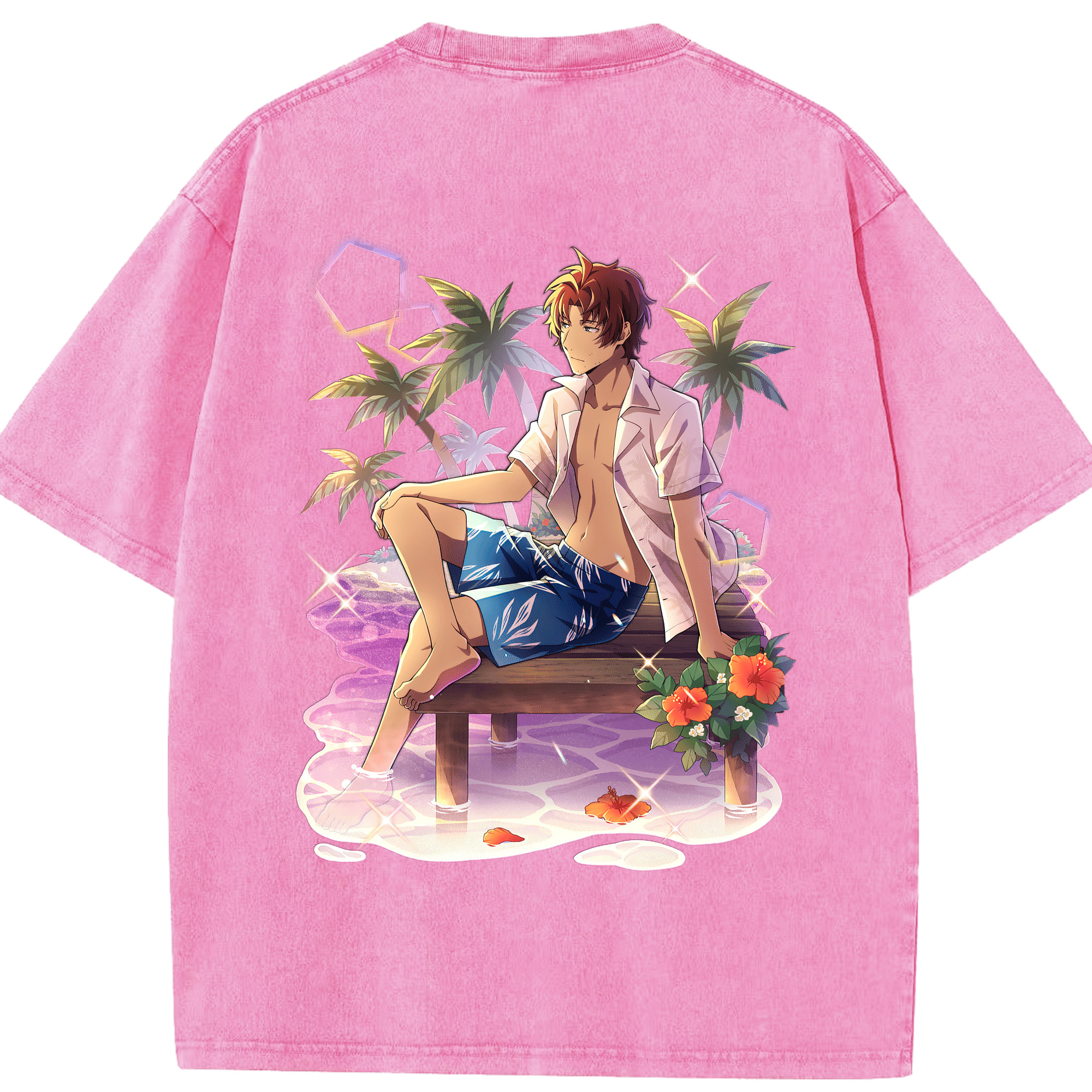 （画像用） 文豪ストレイドッグス Bungo Stray Dogs 綿100% ヴィンテージ風 半袖Tシャツ（背面プリント）